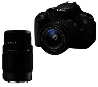 CANON  EOS 700D DSLR Camera & Telephoto Zoom Lenses Bundle
